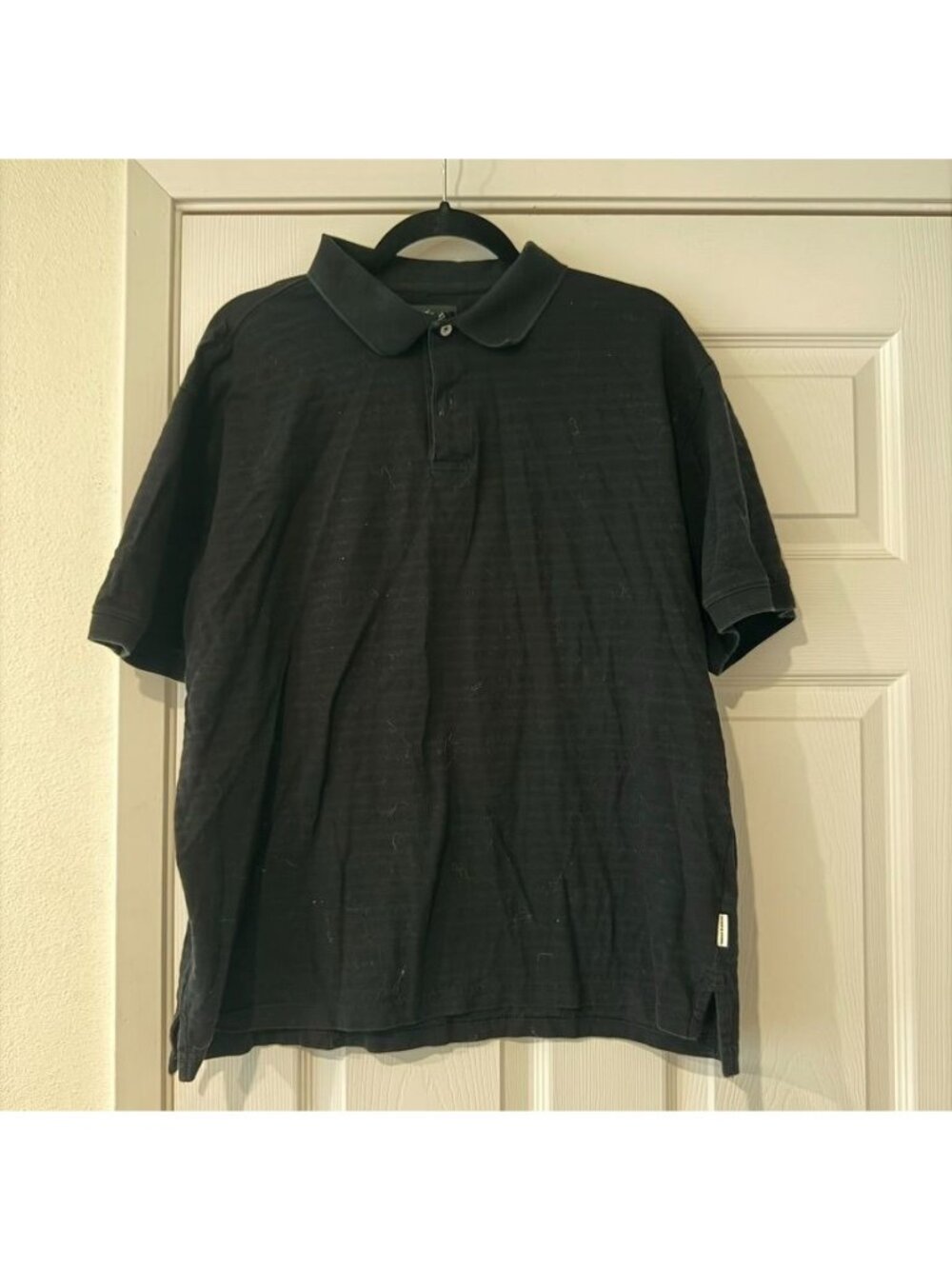 Rodd and Gunn Black Cotton Short Sleeve Polo Shirt Original Fit Size XL